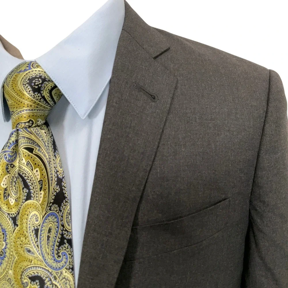 J. Crew Ludlow Blazer Men 36R Gray Loro‎ Piana  Italian Wool Super 120s Jacket